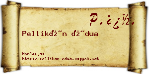 Pellikán Édua névjegykártya